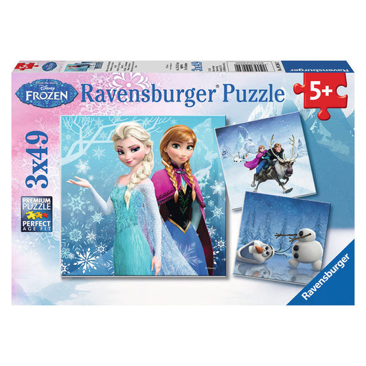 Puzzle Ravensburger / Disney Frozen / 3 X 49 pcs / Inverno_0