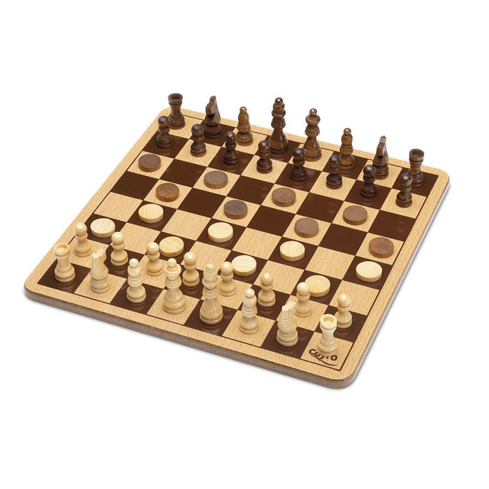 Juego Ajedrez Damas madera_0