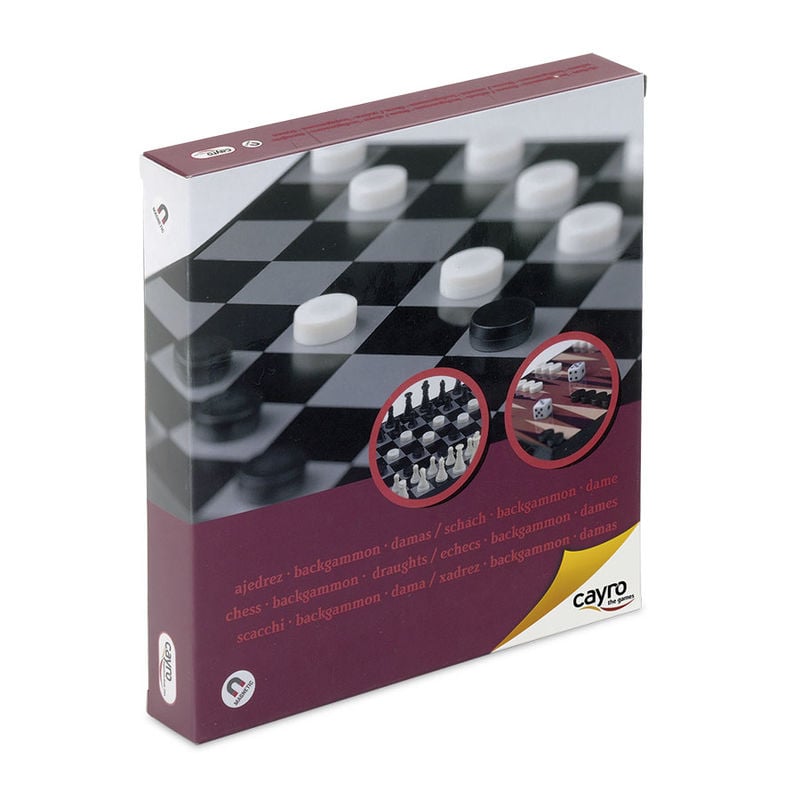 Ajedrez Damas Backgammon Magnetico cuadrado_0