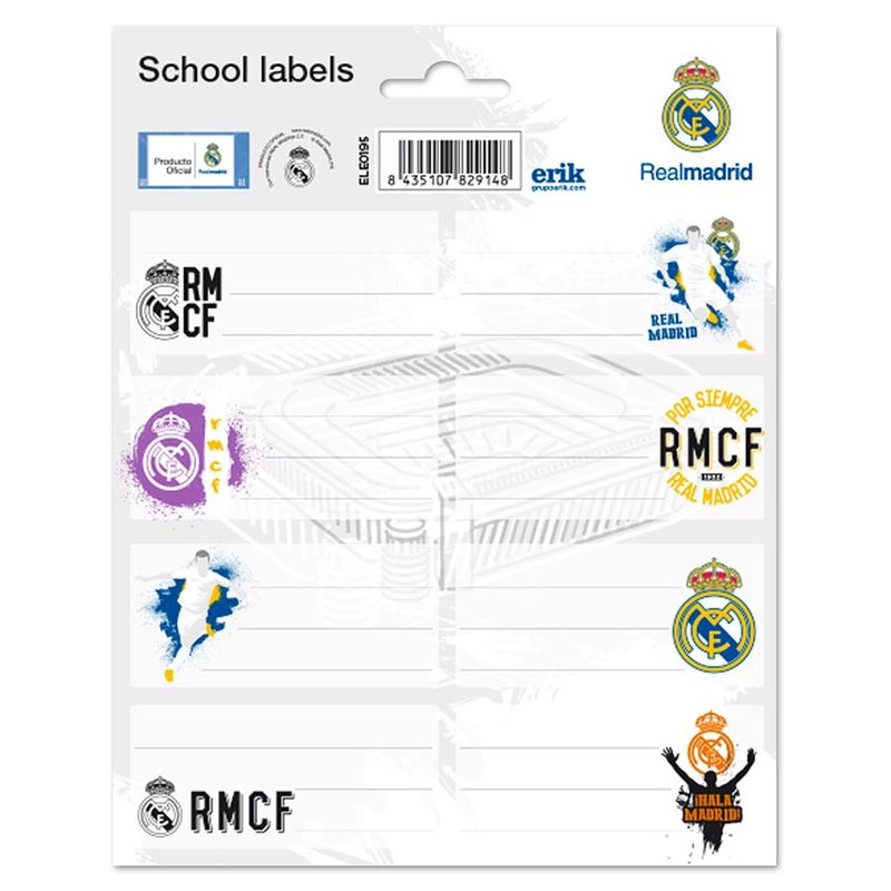 Etiquetas Real Madrid adhesivas_0