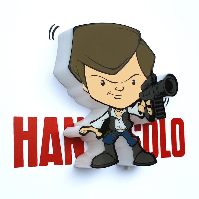 Lampara 3D Light FX mini Hans Solo Star Wars_0