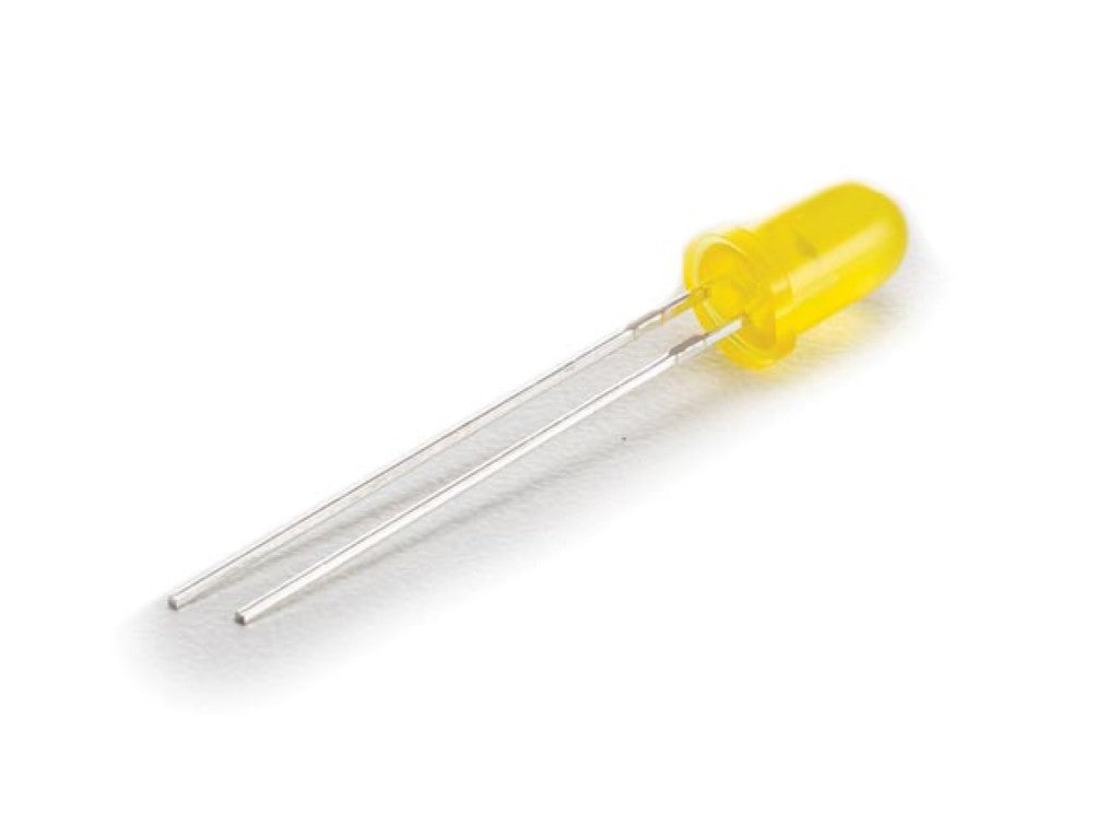 Lâmpada LED standard de 5 mm amarela difusa_0