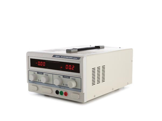 FONTE DE ALIMENTAÇÃO PARA LABORATÓRIO 0-50 VDC / 0-5 A máx. com VISOR DUAL LED_0