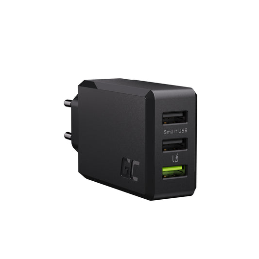 Wireless charger Green Cell GC ChargeSource 3 3xUSB 30W with Ultra Charge and Smart Charge_0