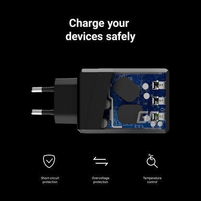 Wireless charger Green Cell GC ChargeSource 3 3xUSB 30W with Ultra Charge and Smart Charge_5