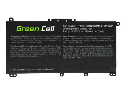 Green Cell Battery HT03XL L11119-855 for HP 250 G7 G8 255 G7 G8 240 G7 G8 245 G7 G8 470 G7, HP 14 15 17, HP Pavilion 14 15_4