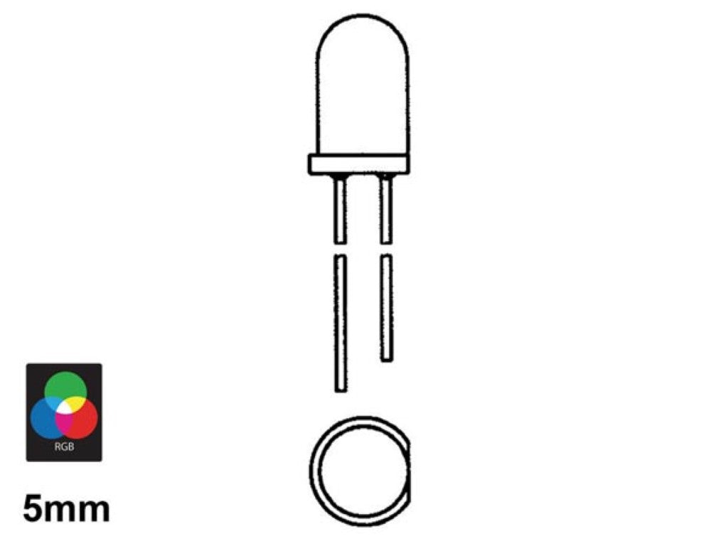 LED 5mm LOW-COST AMARELO DIFUNDIDO - 15mcd_0