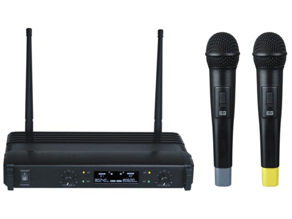 SISTEMA DE MICROFONE SEM FIOS DE DOIS CANAIS_0