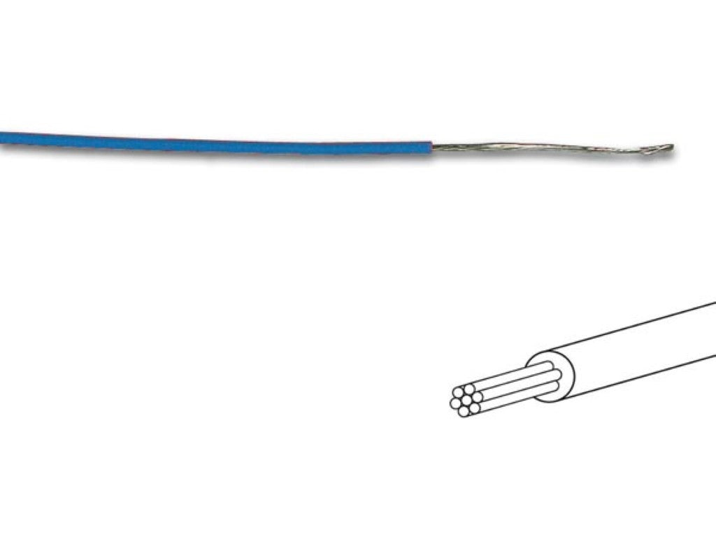 FIO DE LIGAÇÃO -  ø 1.4 mm - 0.2 mm² - MULTIFILAR - AZUL_0