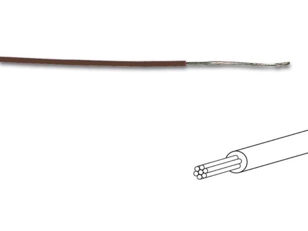 FIO DE LIGAÇÃO -  ø 1.4 mm - 0.2 mm² - MULTIFILAR - CASTANHO_0
