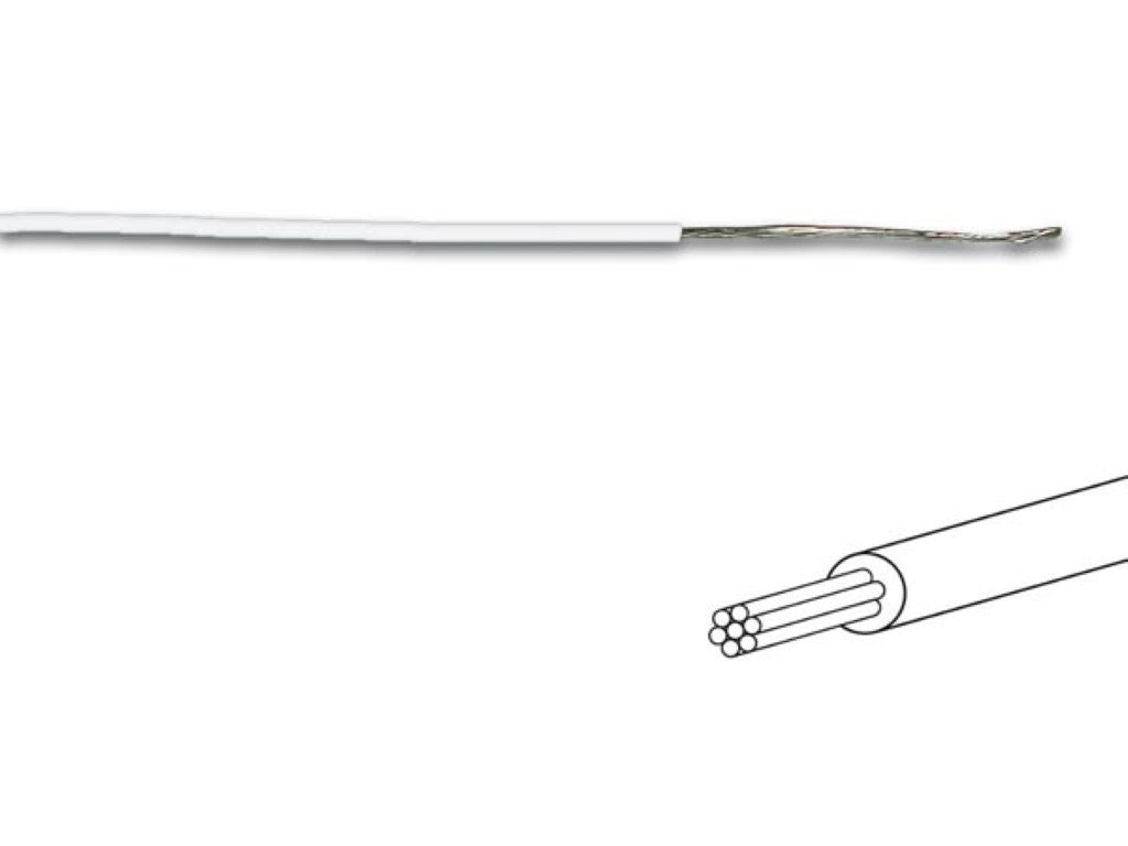 FIO DE LIGAÇÃO -  ø 1.4 mm - 0.2 mm² - MULTIFILAR - BRANCO_0