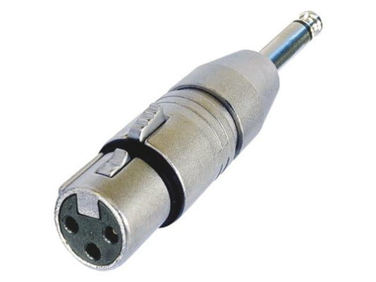 NEUTRIK - 3 PÓLOS XLR FÊMEA PARA MONO 1/4" PLUG_0