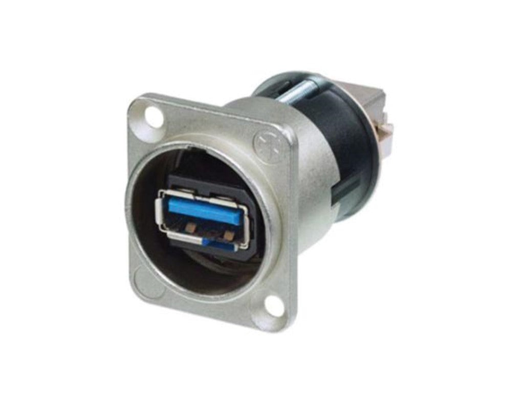 NEUTRIK - MUDADOR DE GÊNERO USB 3.0 REVERSÍVEL (TIPO A E B) - CARCAÇA NÍQUEL D_0