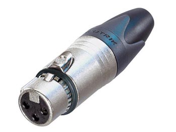 NEUTRIK - CONECTOR DE CABO XLR, FÊMEA DE 3 PINOS, SOLUCIONADOR DE PROBLEMAS DE RUÍDO_0