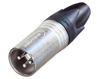 NEUTRIK - CONECTOR DE CABO XLR, MACHO DE 3 PINOS, BANHADO A PRATA, NÍQUEL_0