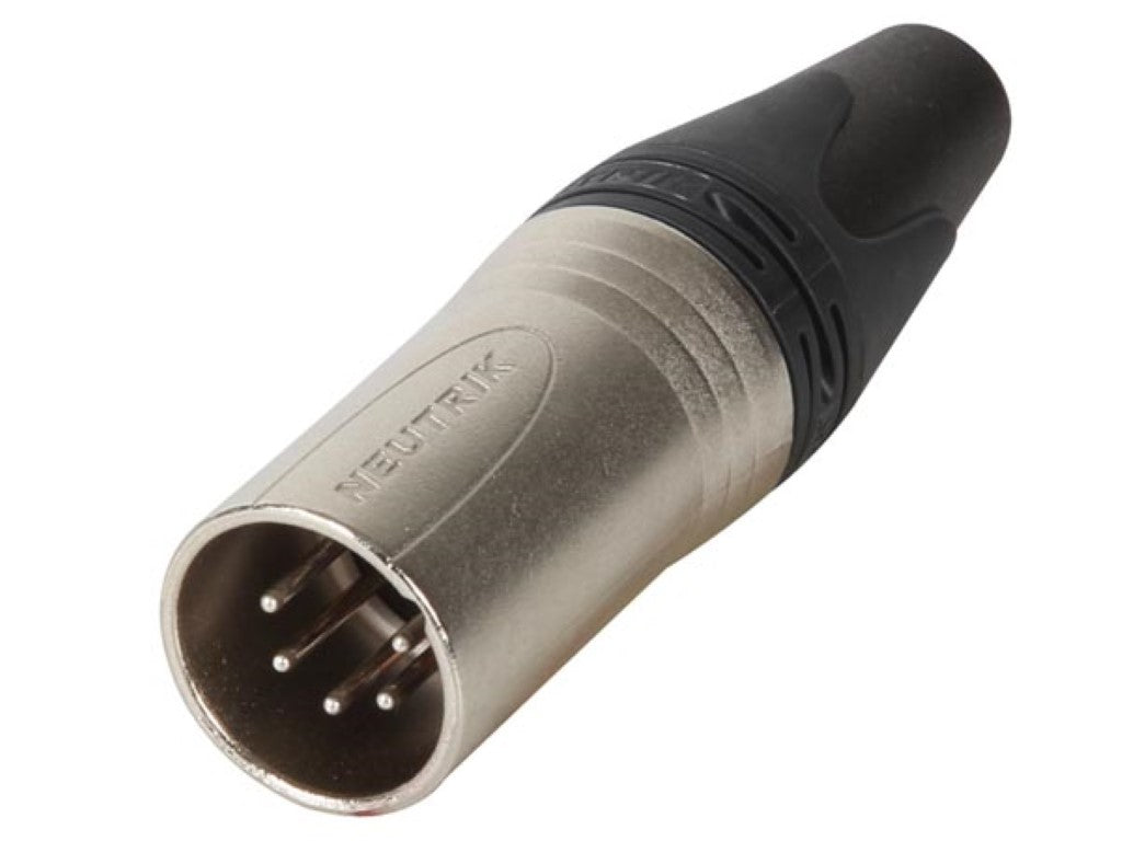 NEUTRIK - CONECTOR DE CABO XLR, MACHO DE 5 PINOS, Banhado A PRATA, NÍQUEL_0