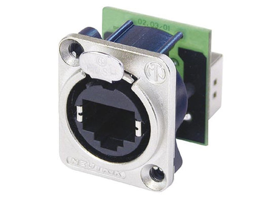 NEUTRIK - ETHERCON - CAIXA DE CHASSIS METÁLICA COM RJ45 STANDARD MONTADO NA RETAGUARDA_0