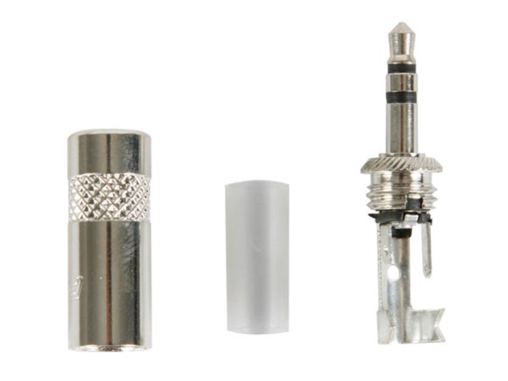 REAN - PLUGUE DE 3 PÓLOS DE 3,5 mm, CARCAÇA DE METAL COM ALÍVIO DE TENSÃO DE CRIMP_0