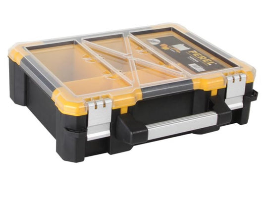 Caixa de plástico para arrumação com compartimentos amovíveis - 380x340x110 mm - 14 L_0