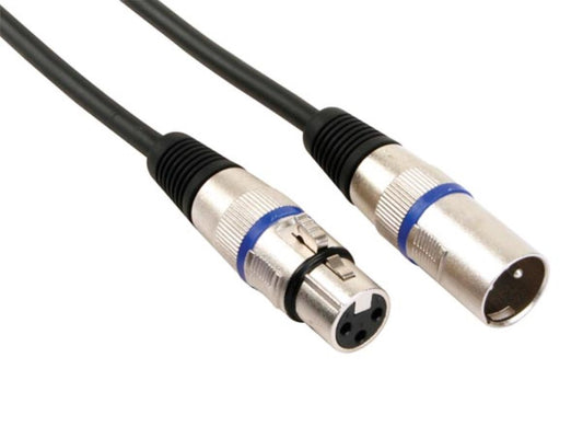 CABO XLR - XLR MACHO / XLR FÊMEA  - 6 m - PRETO_0
