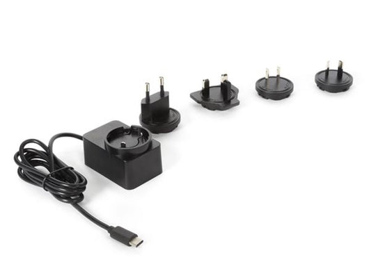 CARREGADOR COMPACTO COM SAÍDA USB - 5 VDC - 2.5 A máx. - 15 W máx. - tipo C com 4 fichas para viagem_0