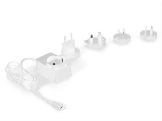 CARREGADOR COMPACTO COM MICRO CONECTOR USB - 5 VDC - 2.5 A com 4 fichas para viagem_0