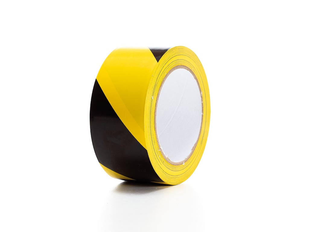 Fita de marcação em PVC 5cm x 33m - Preto/Amarelo_0