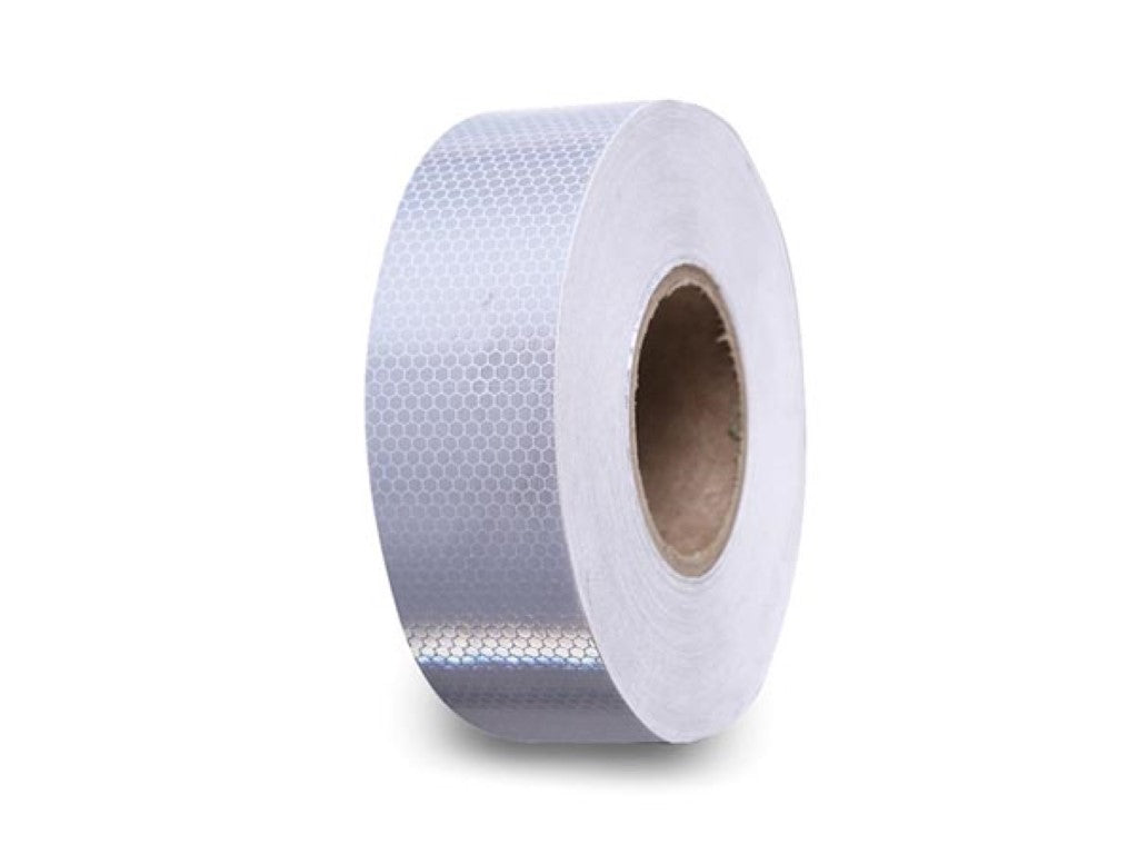 Fita reflectora em favo de mel 5cm x 5m - Branca_0