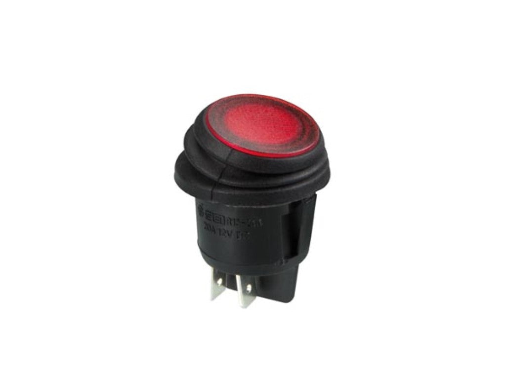 INTERRUPTOR BASCULANTE ILUMINADO - LED VERMELHO 12V- 2P/ON-OFF_0