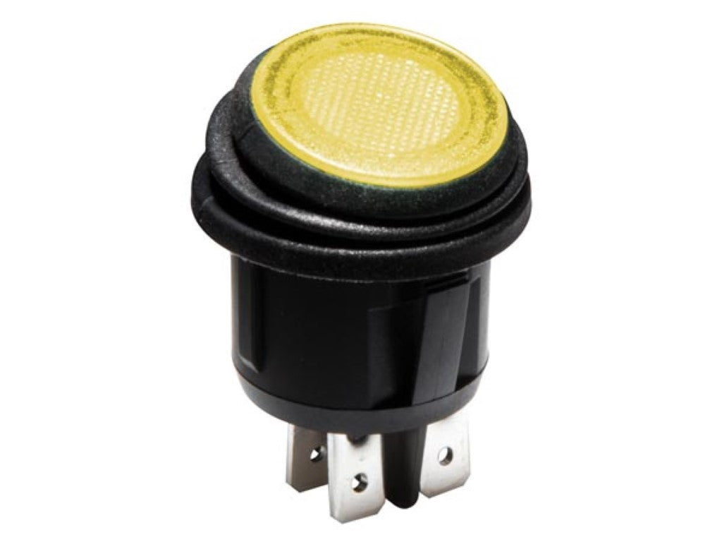 INTERRUPTOR BASCULANTE ILUMINADO LED LARANJA 2P DPST / ON-OFF 12 V_0
