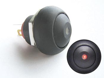 MINI BOTÃO COM LED VERMELHO 1P SPST OFF-(ON)_0