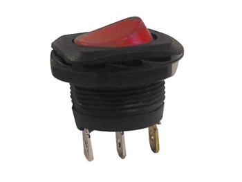 INTERRUPTOR DE POTÊNCIA 5A-250V SPST ON-OFF - COM LUZ DE NEON VERMELHA_0