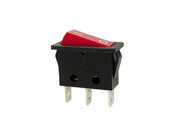 INTERRUPTOR DE POTÊNCIA 10A-250V SPST ON-OFF - COM LUZ DE NEON VERMELHA_0