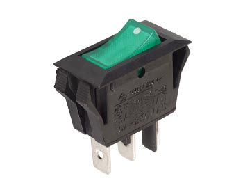 INTERRUPTOR DE ALIMENTAÇÃO 10A-250V SPST ON-OFF - COM LUZ NEON VERDE_0