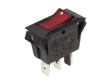 INTERRUPTOR DE POTÊNCIA 10A-250V SPST ON-OFF - COM LUZ DE NEON VERMELHA_0