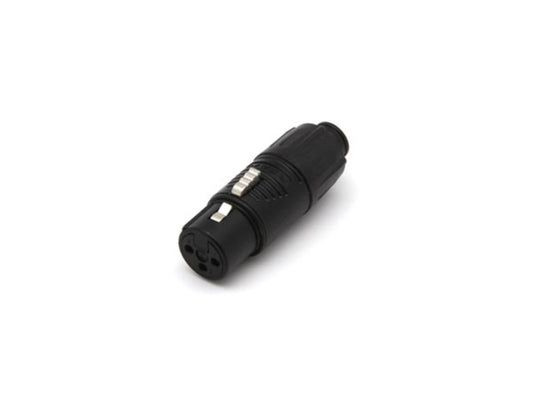 REAN - ADAPTADOR XLR MINÚSCULO FÊMEA PARA MACHO - PRETO_0