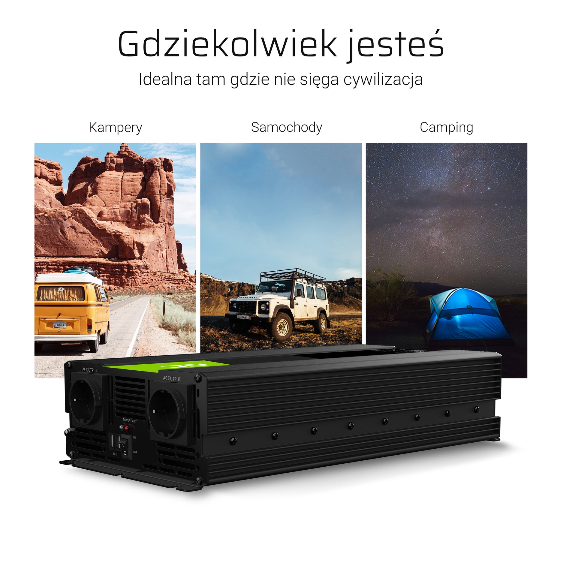 Voltage converter Green Cell Inwerter 12V / 230V 2000W/4000W (pure sine wave)_4