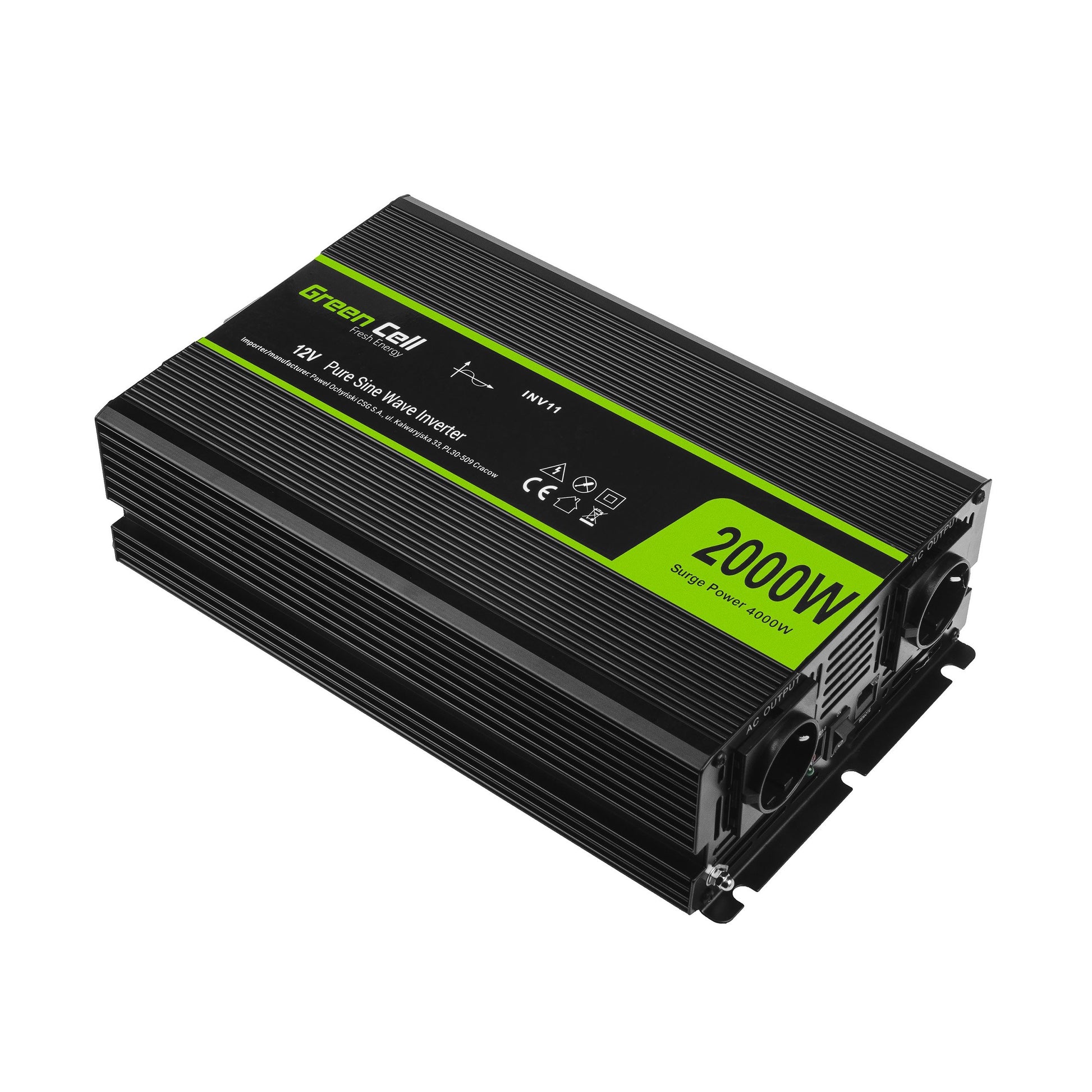 Voltage converter Green Cell Inwerter 12V / 230V 2000W/4000W (pure sine wave)_5
