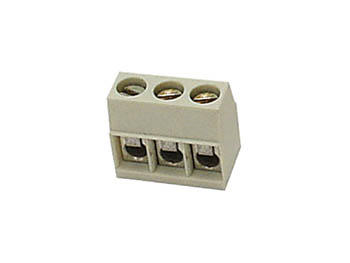 IMPRESSÃO DE CONECTOR DE PARAFUSO, 3 POLOS, TIPO QUADRADO, MARFIM, ENCAIXE = 5mm_0