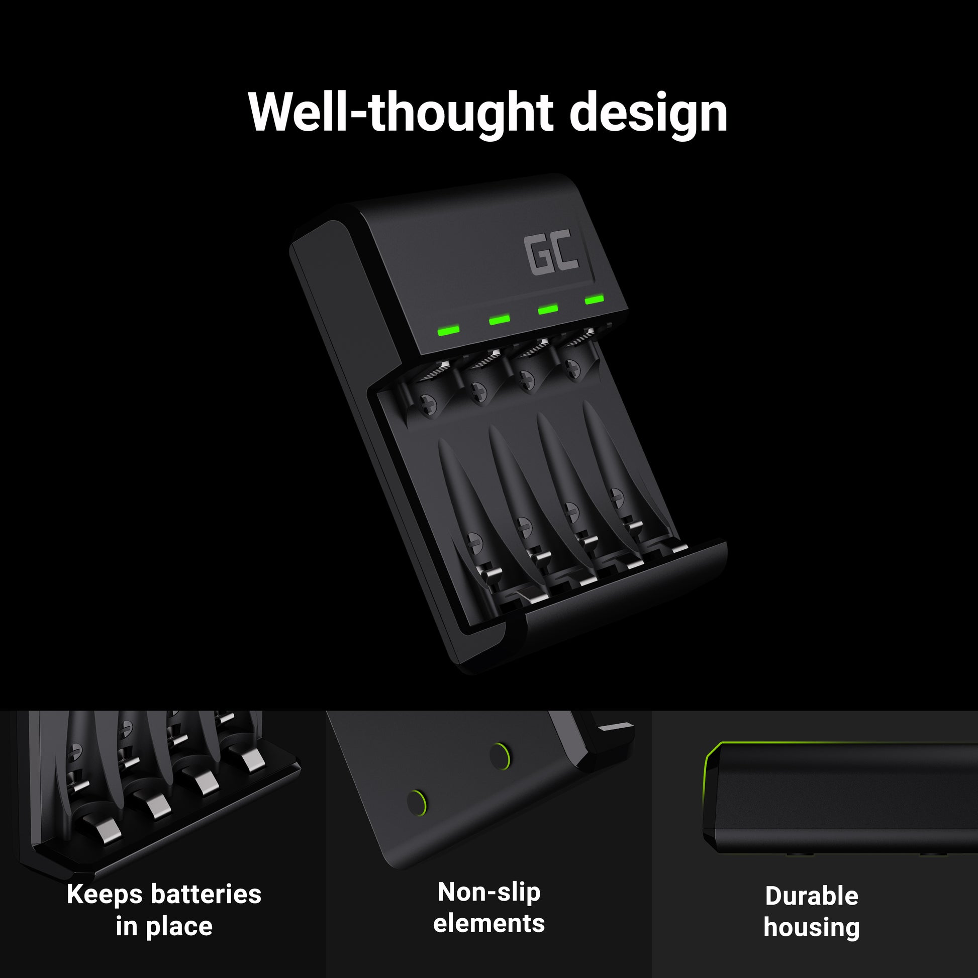 Set Green Cell GC VitalCharger and batteries 2xAA 2000mAh 2xAAA 800mAh_4