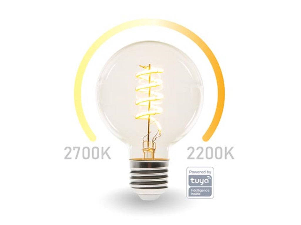 LÂMPADA DE FILAMENTOS INTELIGENTE WIFI - BRANCO QUENTE & BRANCO QUENTE INTENSO - E27 - G95_0