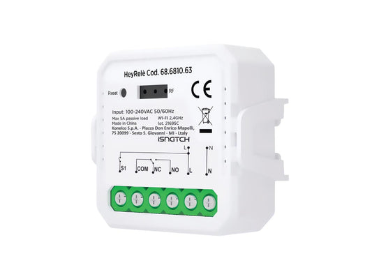 Módulo de relé Wi-Fi inteligente, contato seco NA/NF, 5A máx._0