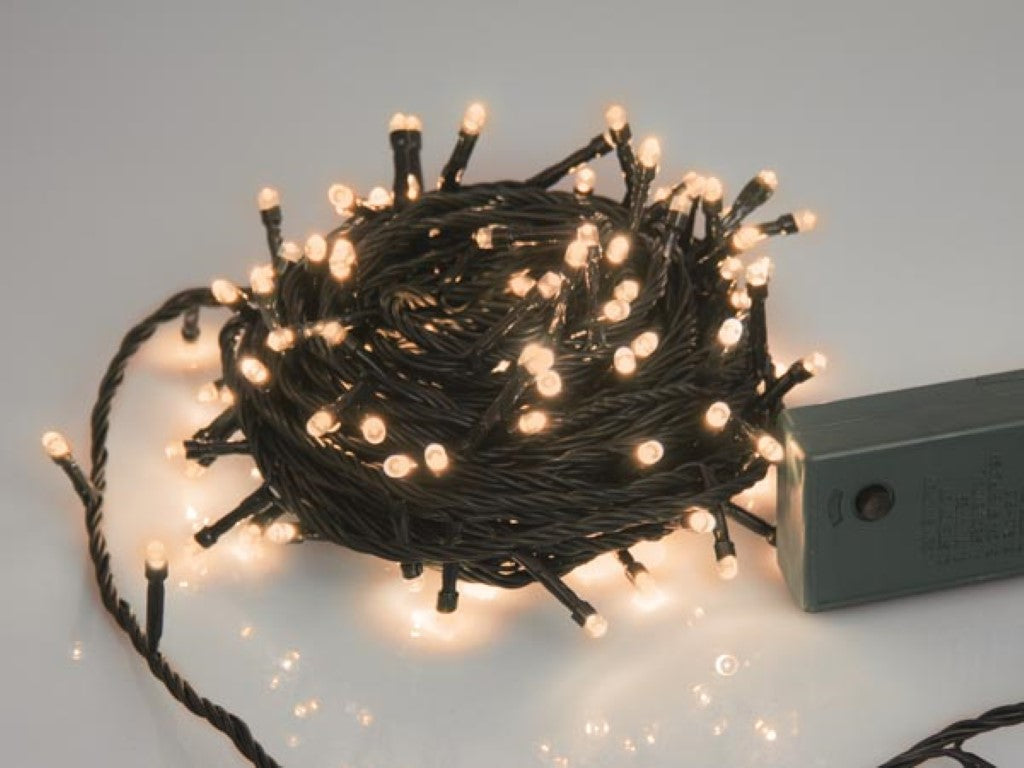 Sparkle Light LED - 12 m - 160 lâmpadas brancas do arizona - fio verde - modulador_0