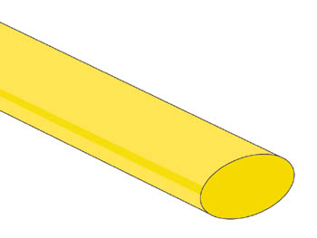 Tubo Retráctil 12,7mm - AMARELO - 25 unidades_0