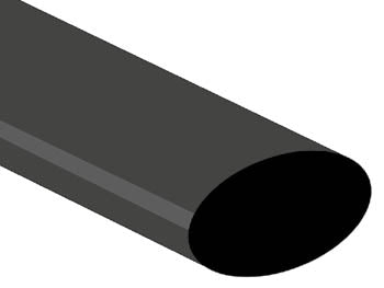 Tubo Retráctil 25,4mm - PRETO - 25 unidades_0