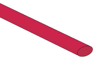 Tubo Retráctil 6,4mm - VERMELHO - 50 unidades_0