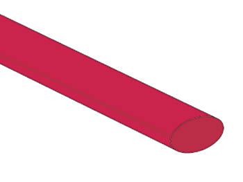 Tubo Retráctil 9,5mm - VERMELHO - 25 unidades_0