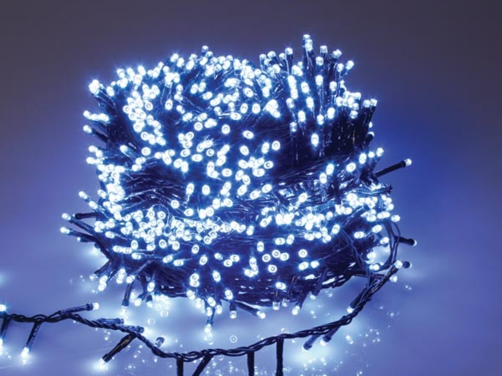 Straightlight LED - 34 m - 1500 lâmpadas brancas - fio verde_0