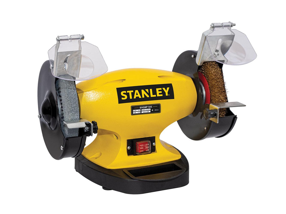 Esmerilhadora de bancada - 1x roda de esmero + 1x roda escova - 330 W, 2980 rpm, roda de esmerilização tamanho 150 x 20 x 12,7 mm + roda escova tamanho 150 x 20 x 12,7 mm_0