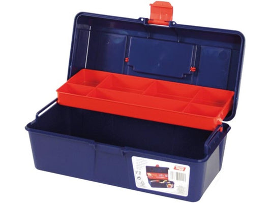 TAYG - Caixa de ferramentas - 310 x 160 x 130 mm - com bandeja - 6,4 L_0